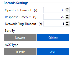 Configure record settings
