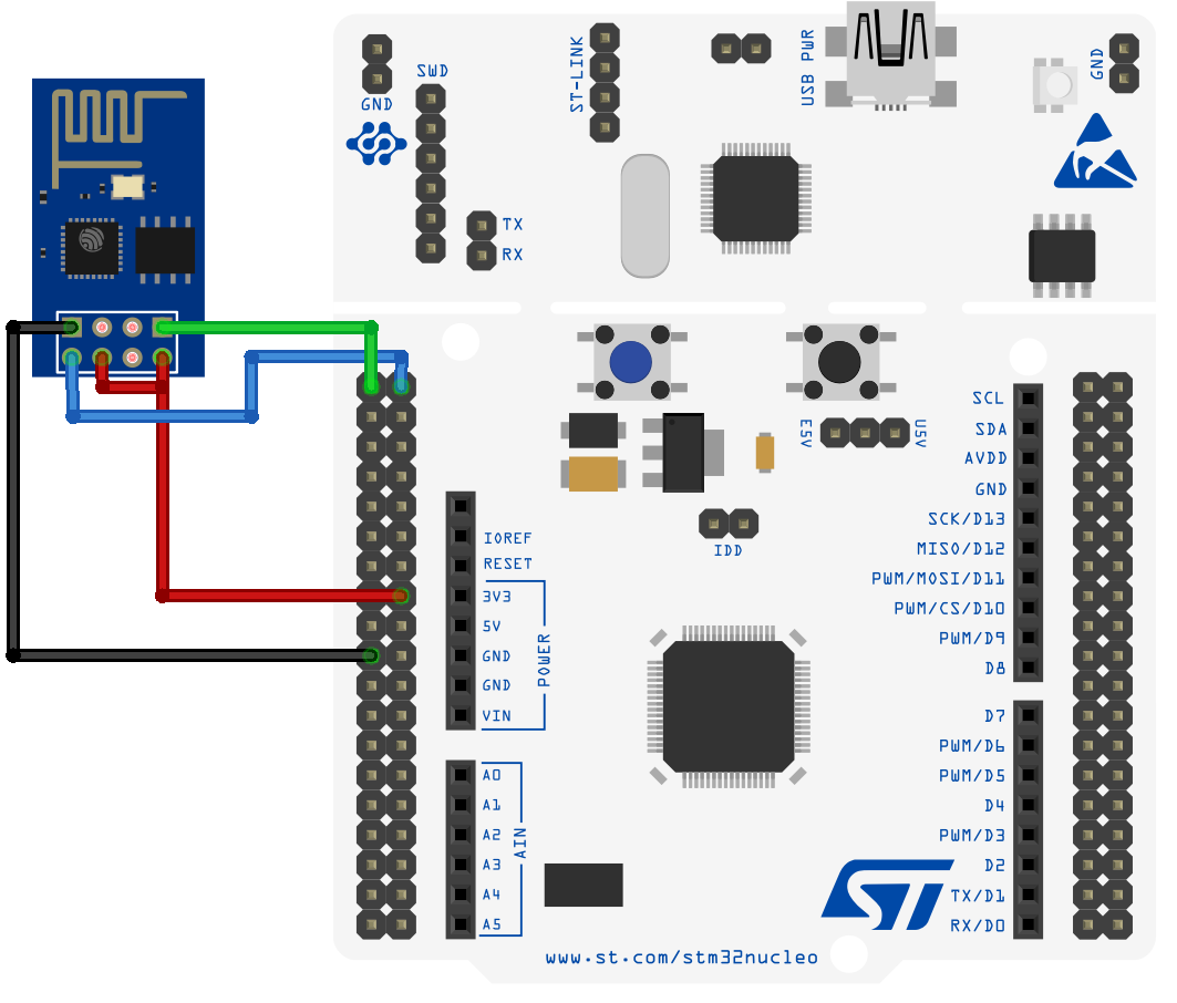 ESP8266 to STM32 connection